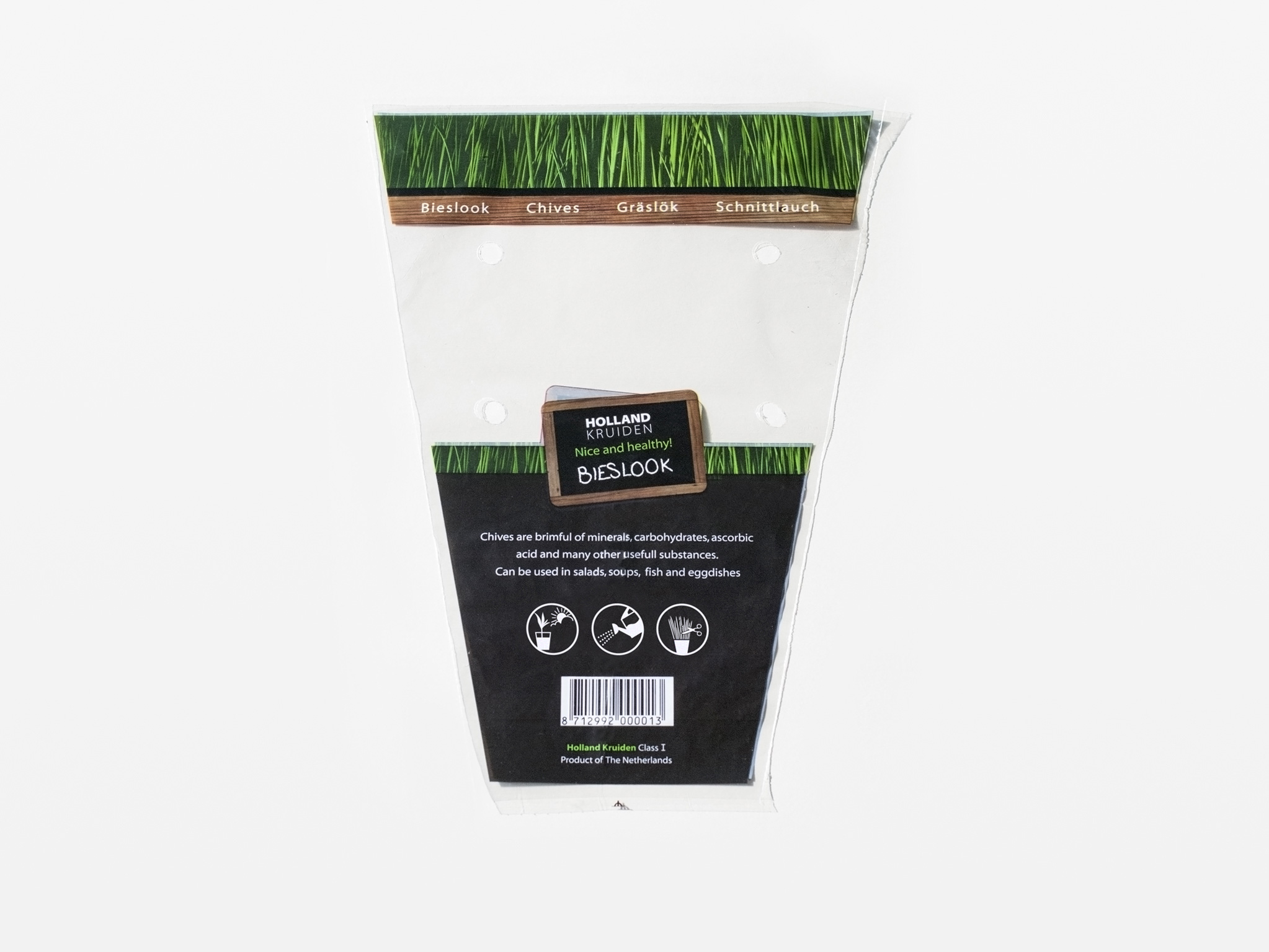 Ontwerp voor een bieslookhoes