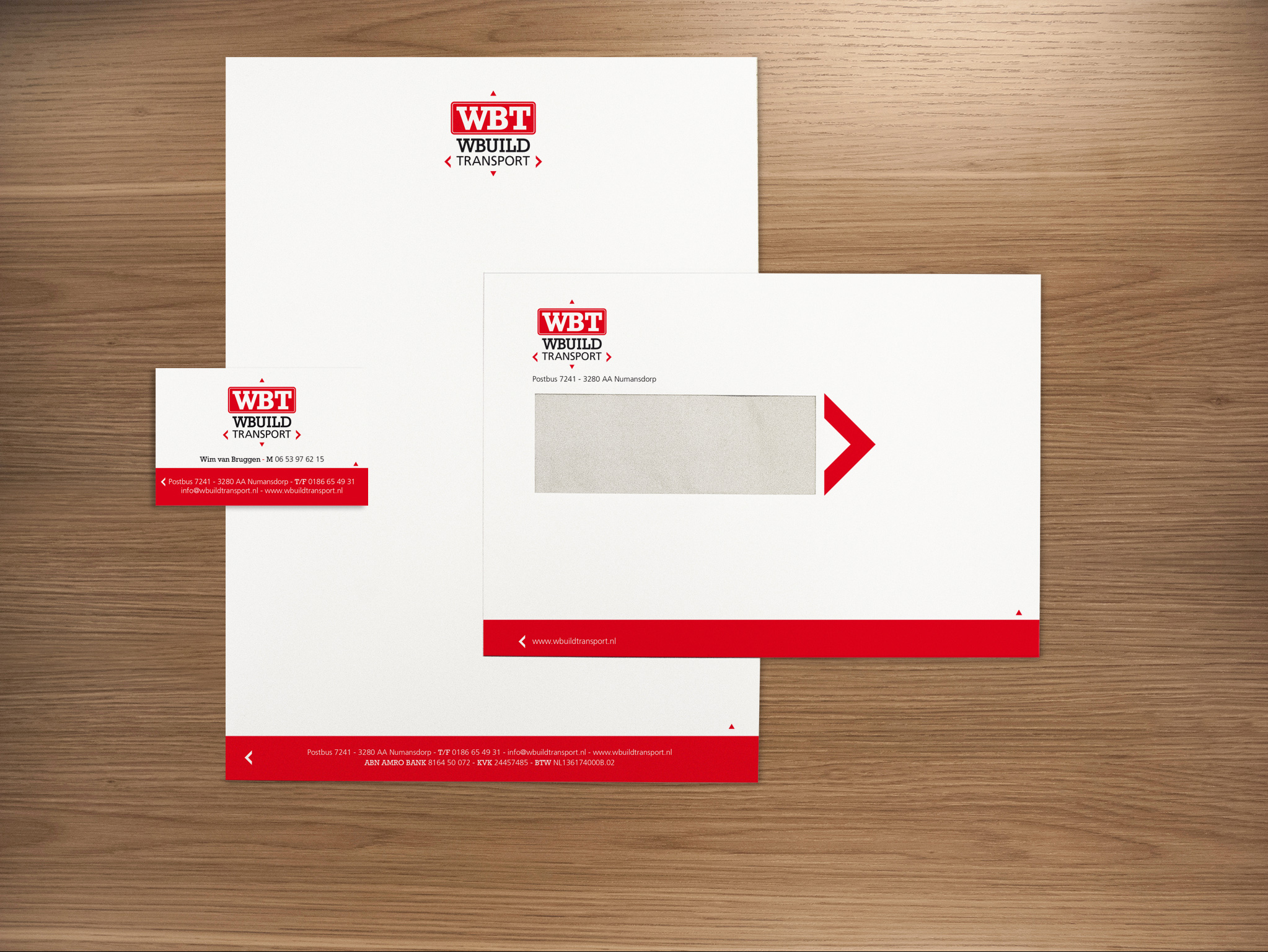 WBT WBUILD Transport huisstijl